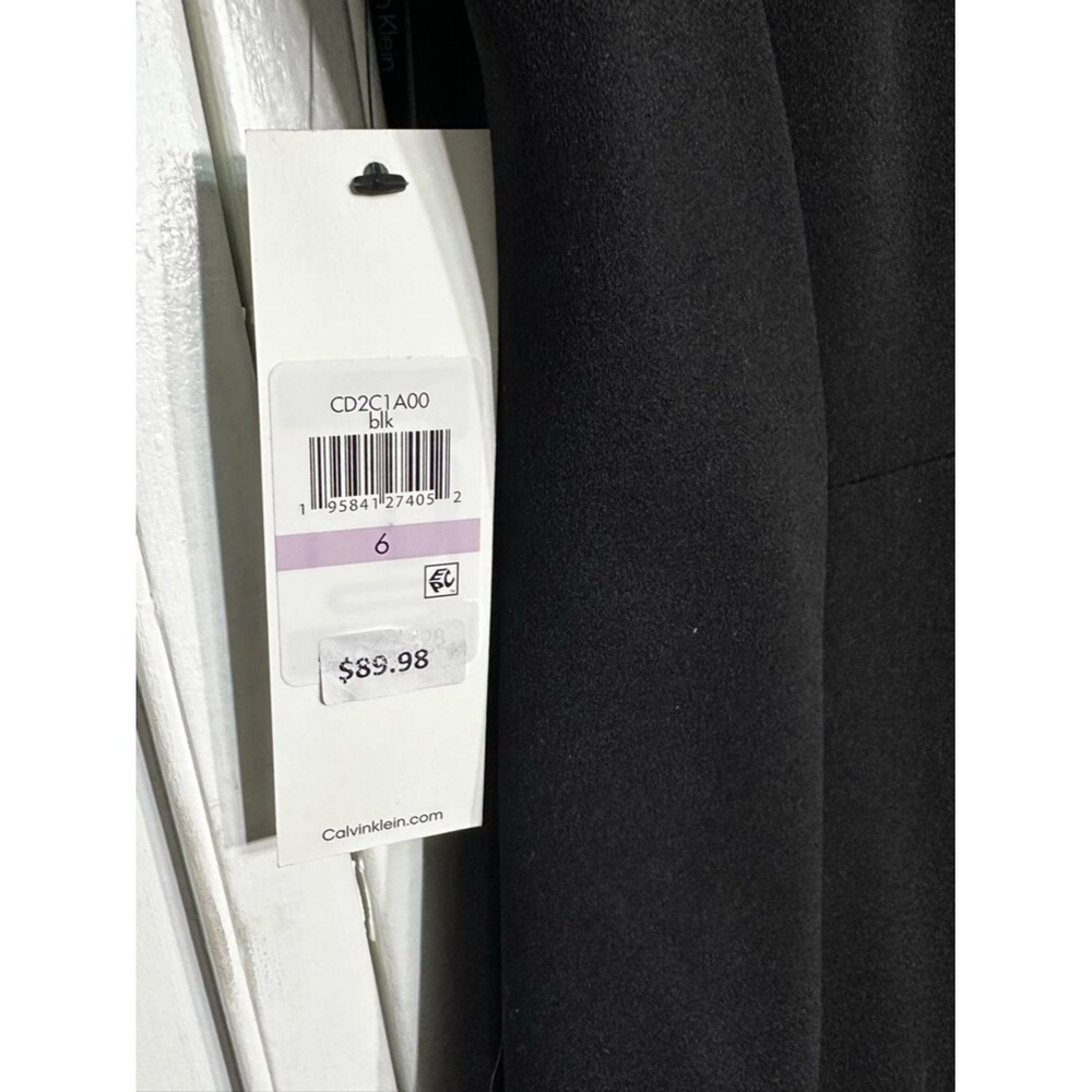 Calvin Klein Black Dress with Gold Zip Detail